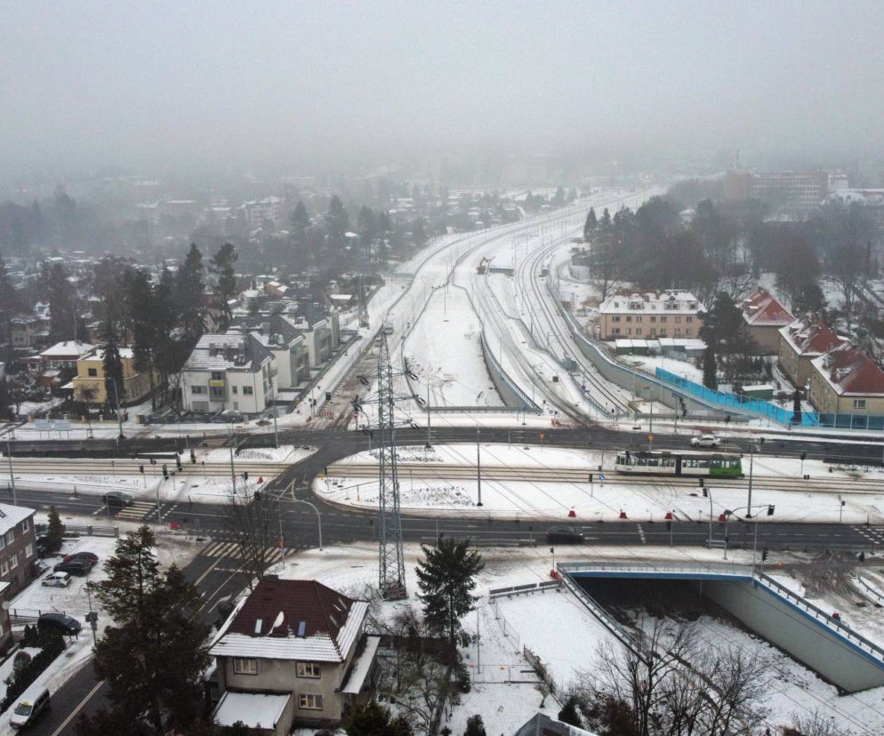 Budowa węzła Łękno - grudzień 2021