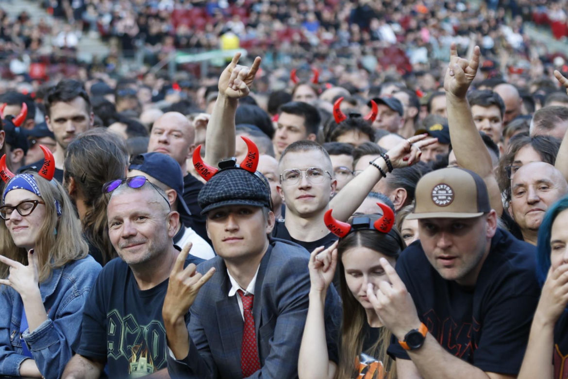 Koncert AC/DC w Warszawie (4.07.2025) - część druga. Organizatorem koncertu jest Live Nation