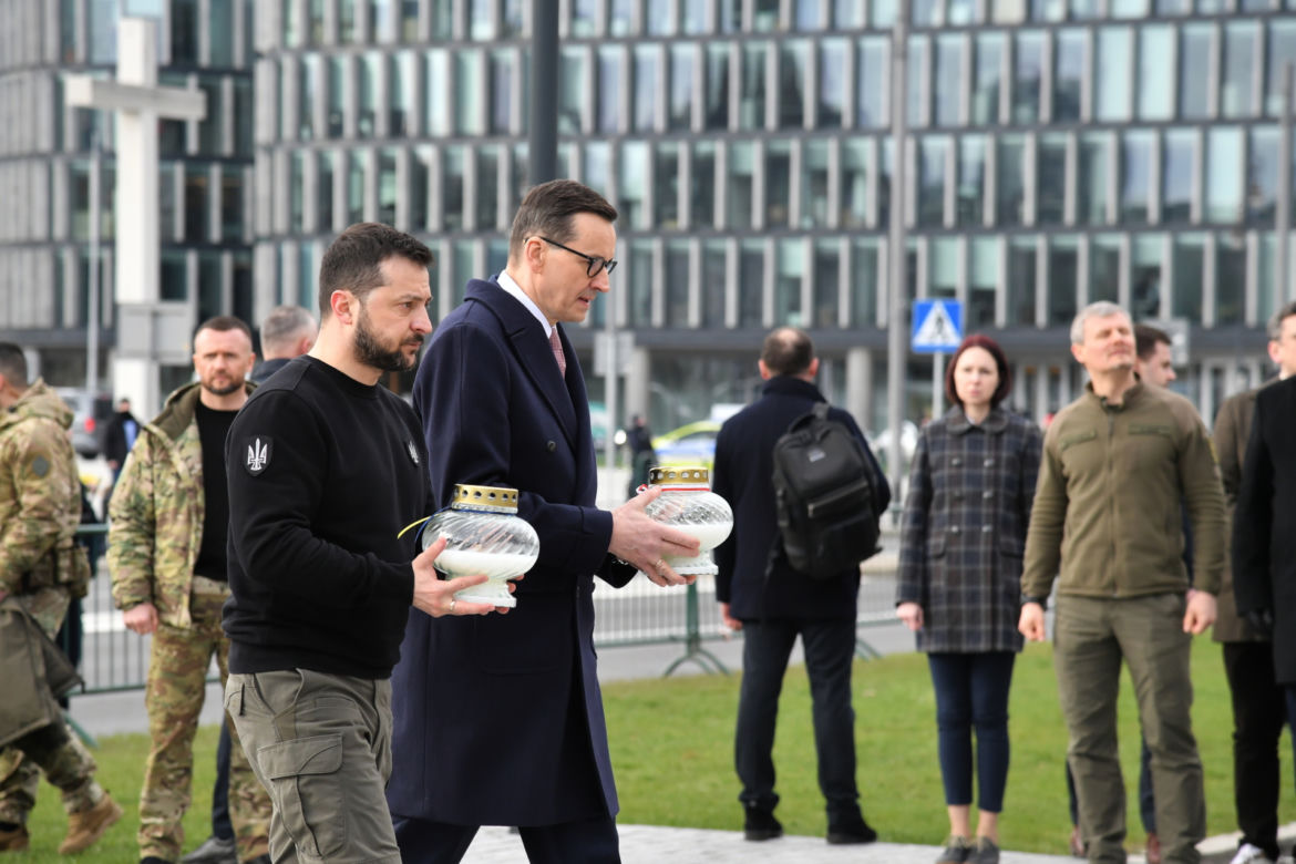 Wołodymyr Zełenski złożył kwiaty pod Grobem Nieznanego Żołnierza