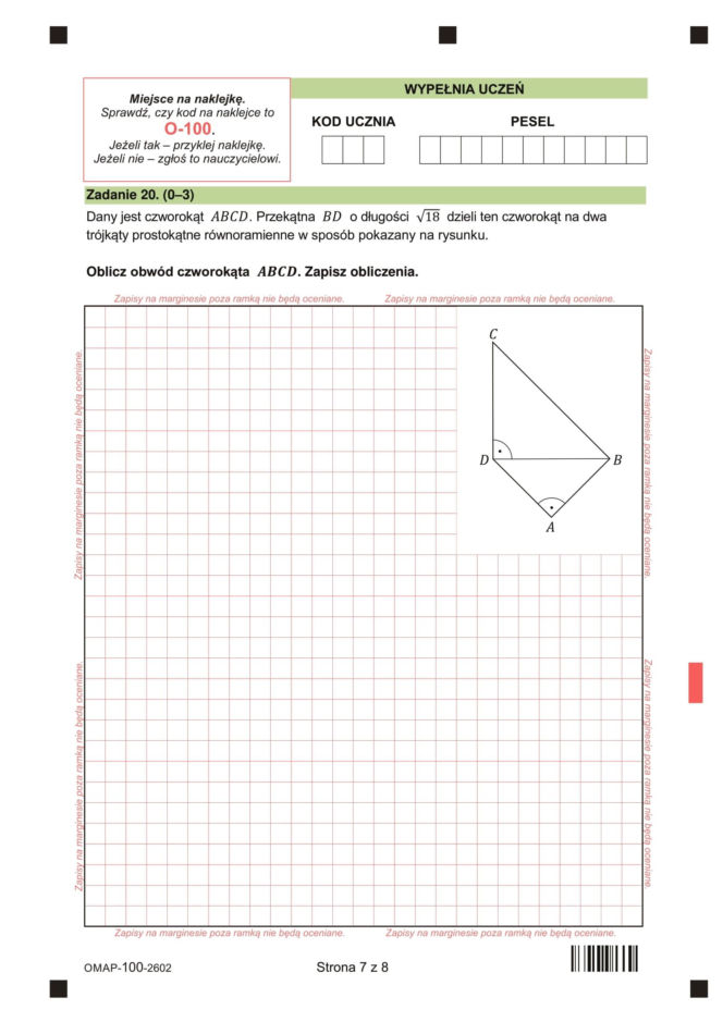 Próbny egzamin ósmoklasisty 2026: Matematyka ARKUSZE CKE