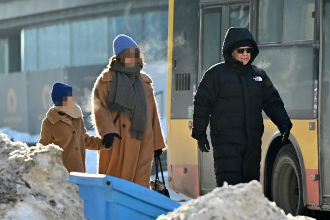 Marek Kondrat z żoną i córką w Warszawie