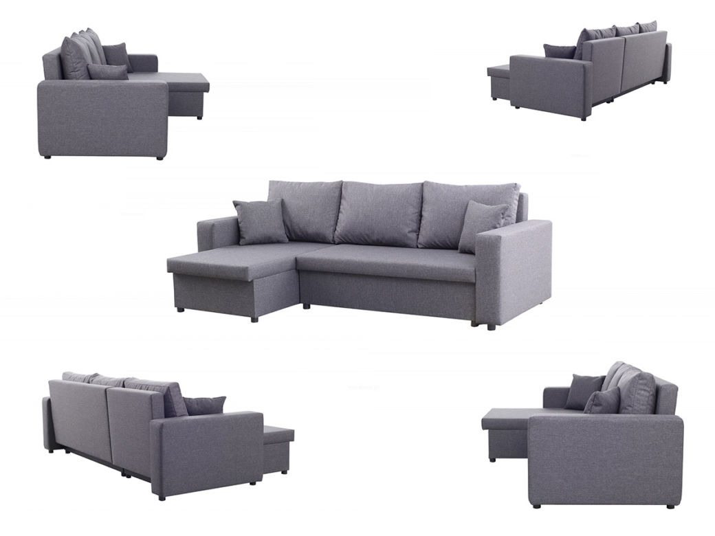 Szara sofa do salonu