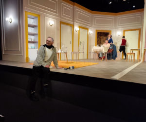 Spektakl Prezent urodzinowy w Teatrze Żeromskiego w Kielcach - próba