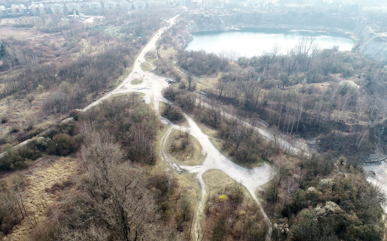 Kraków z lotu ptaka w czasie kwarantanny