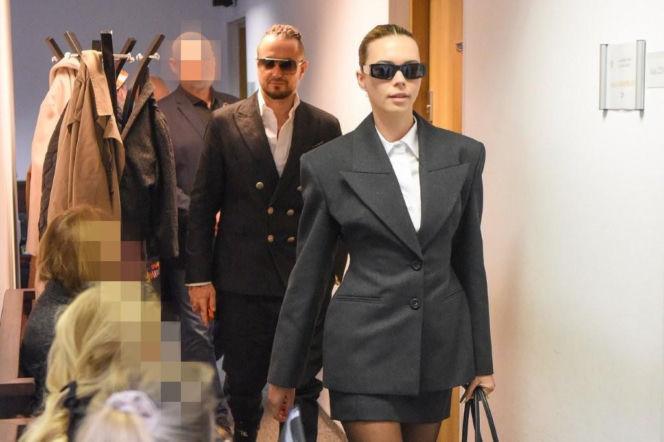 Sandra Kubicka i Aleksander Baron na drugiej rozprawie rozwodowej