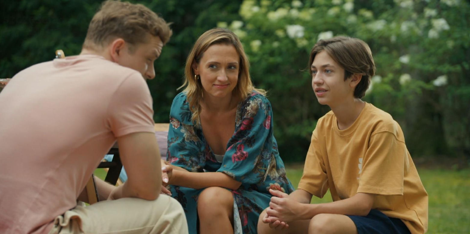 	Barwy szczęścia odc. 3092. Emil (Artem Malashchuk), Asia Sokalska (Anna Gzyra), Hubert (Marek Molak)