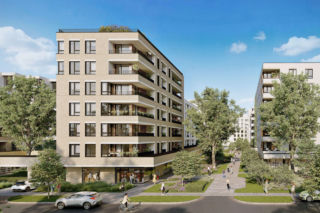 Planowana przestrzeń mieszkaniowa przy Skwerze Aleksandry Piłsudskiej na Żoliborzu