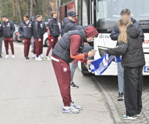 Polska - Albania. Reprezentacja Polski na spacerze