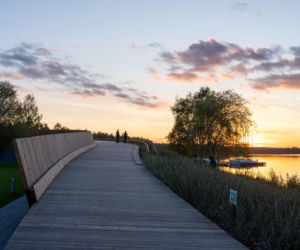 Przystań żeglarska w Tychach nad jeziorem Paprocany