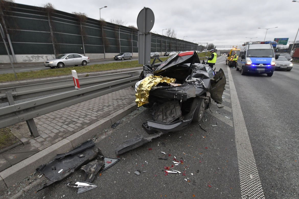 Wypadek na trasie S8