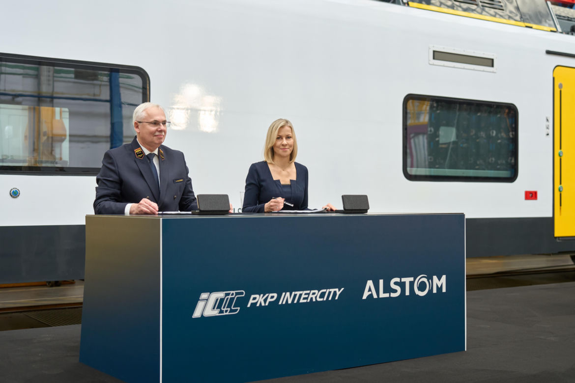 Podpisania kontraktu Alstom