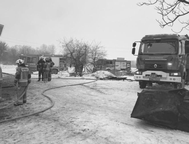 Tragiczny pożar w Ziomakach
