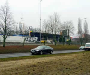 Rozbiórka pawilonu handlowego przy ul 26 Kwietnia