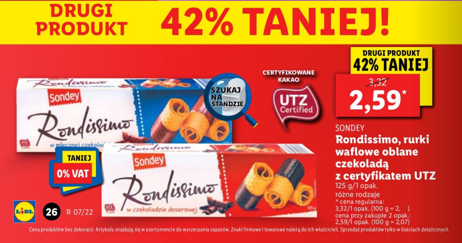 Rurki waflowe 2,59 zł