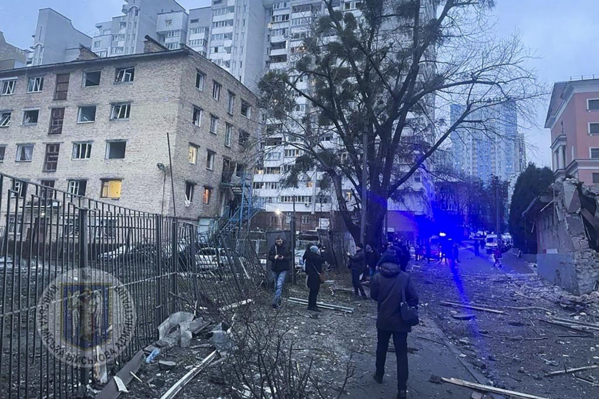 Wojna w Ukrainie. Atak rakietowy na Kijów