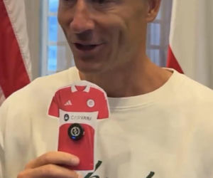 Robert Lewandowski przed wylotem do USA
