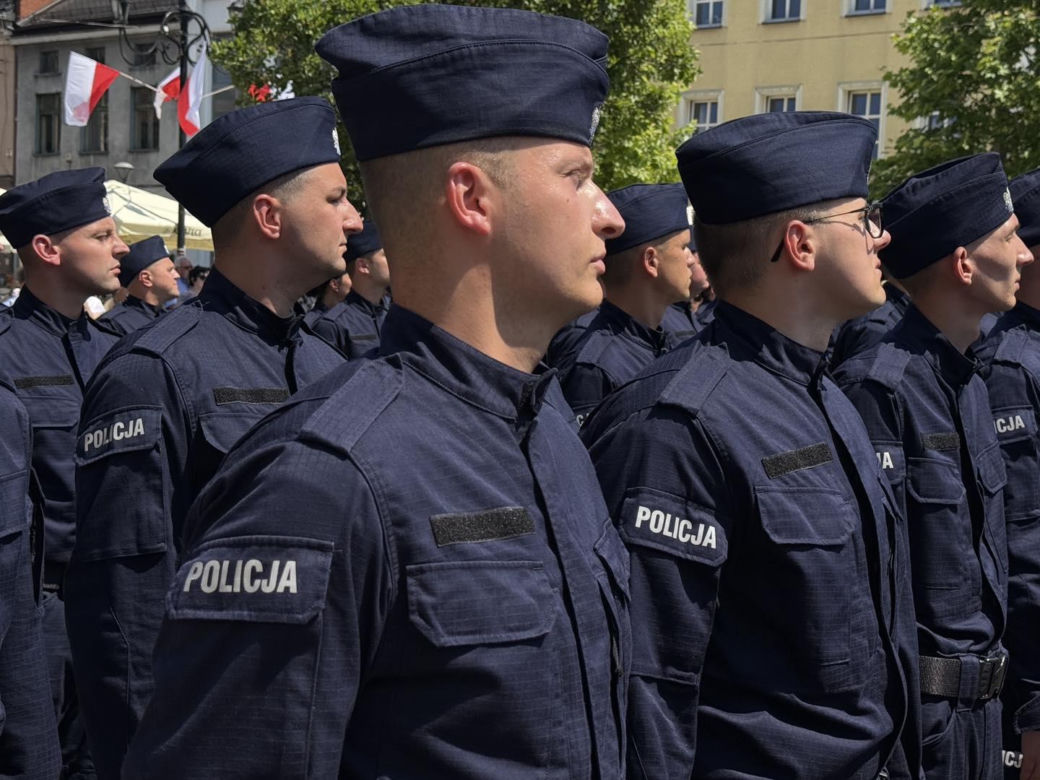 Ślubowanie nowych policjantów Śląskiej Policji