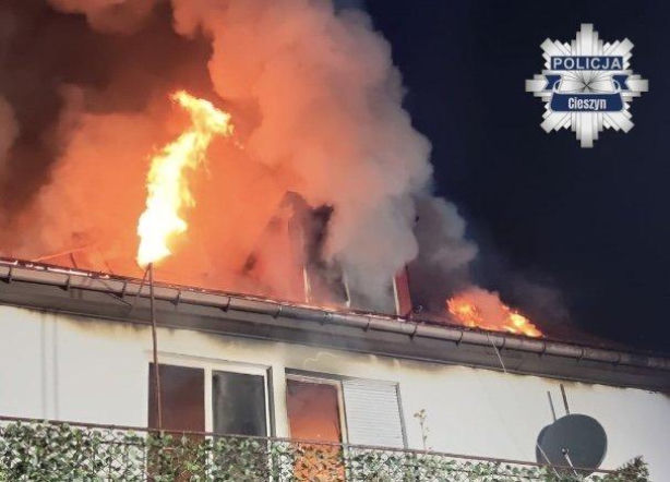 Tragiczny pożar w środku nocy. Nie żyje kobieta, nie zdążyła uciec przed płomieniami