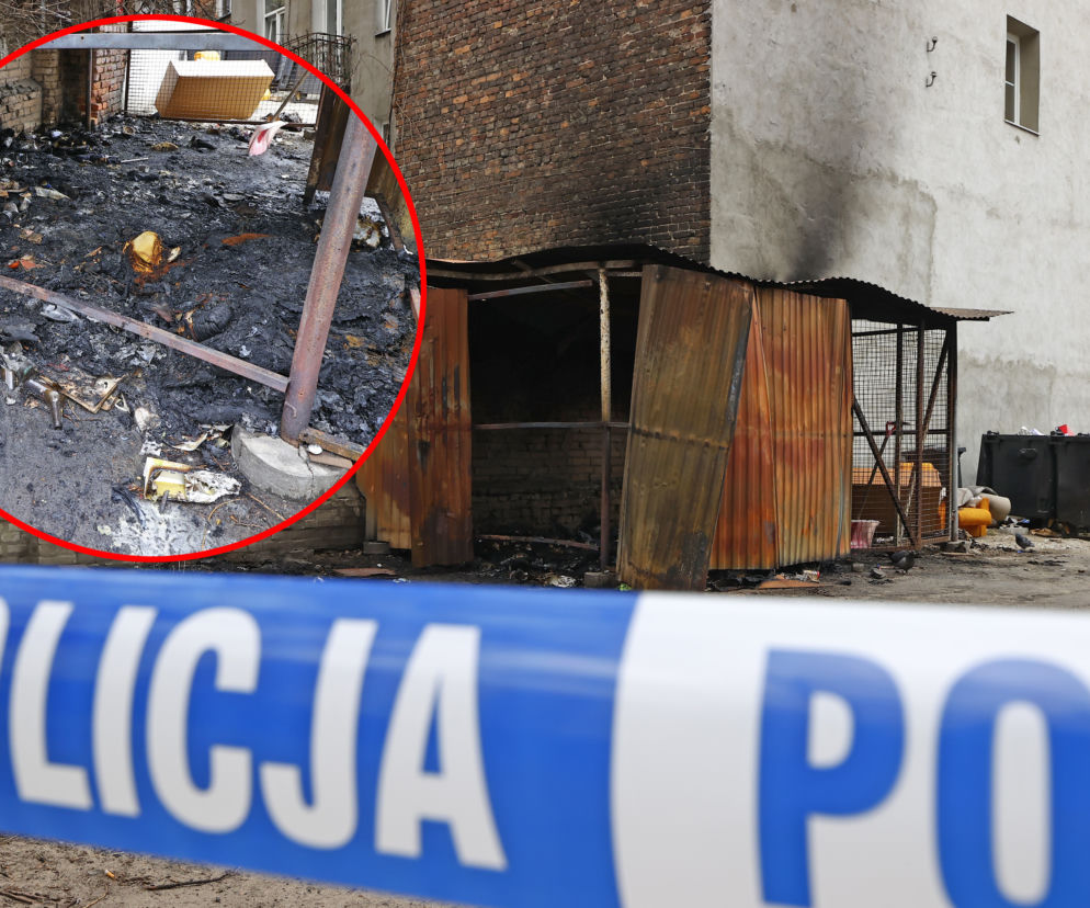 Makabra na Pradze-Północ. Mężczyzna spłonął w altance