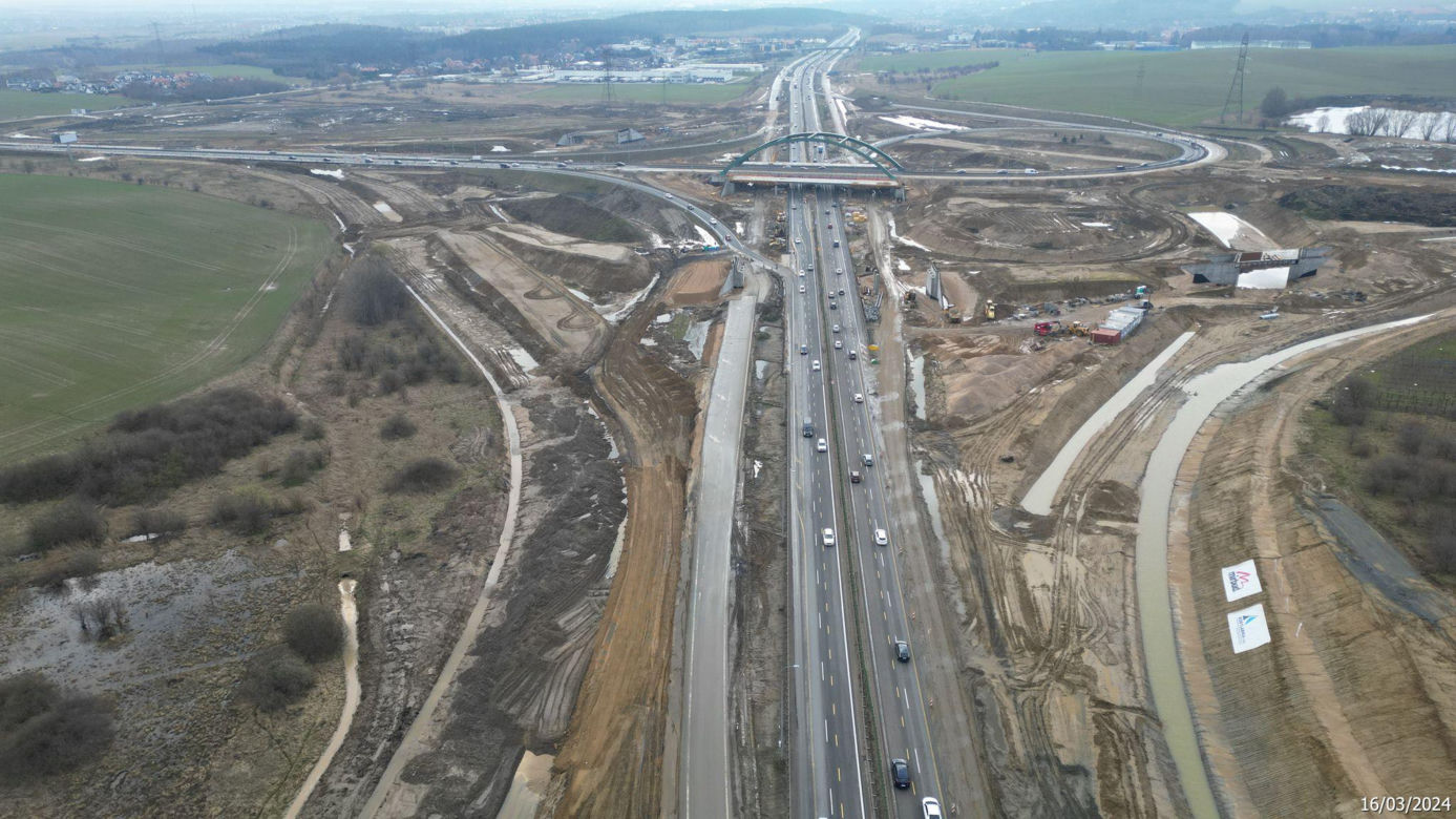 Budowa obwodnicy Metropolii Trójmiejskiej - zdjęcia marzec 2024