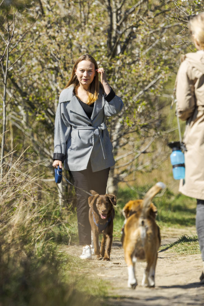 Pełczyńska-Nałęcz na siłowni. Tak wyglądał jej trening z psem