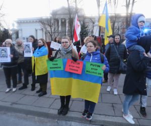 Kijów-Warszawa jedna sprawa. Kolejny protest pod ambasadą Rosji