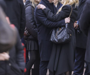 Barbara Wrzesińska na pogrzebie Agnieszki Maciąg