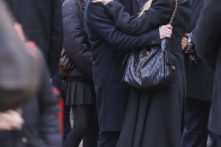 Barbara Wrzesińska na pogrzebie Agnieszki Maciąg