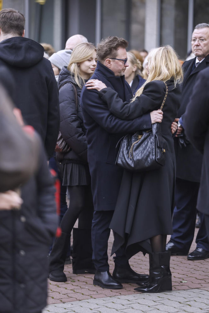 Barbara Wrzesińska na pogrzebie Agnieszki Maciąg