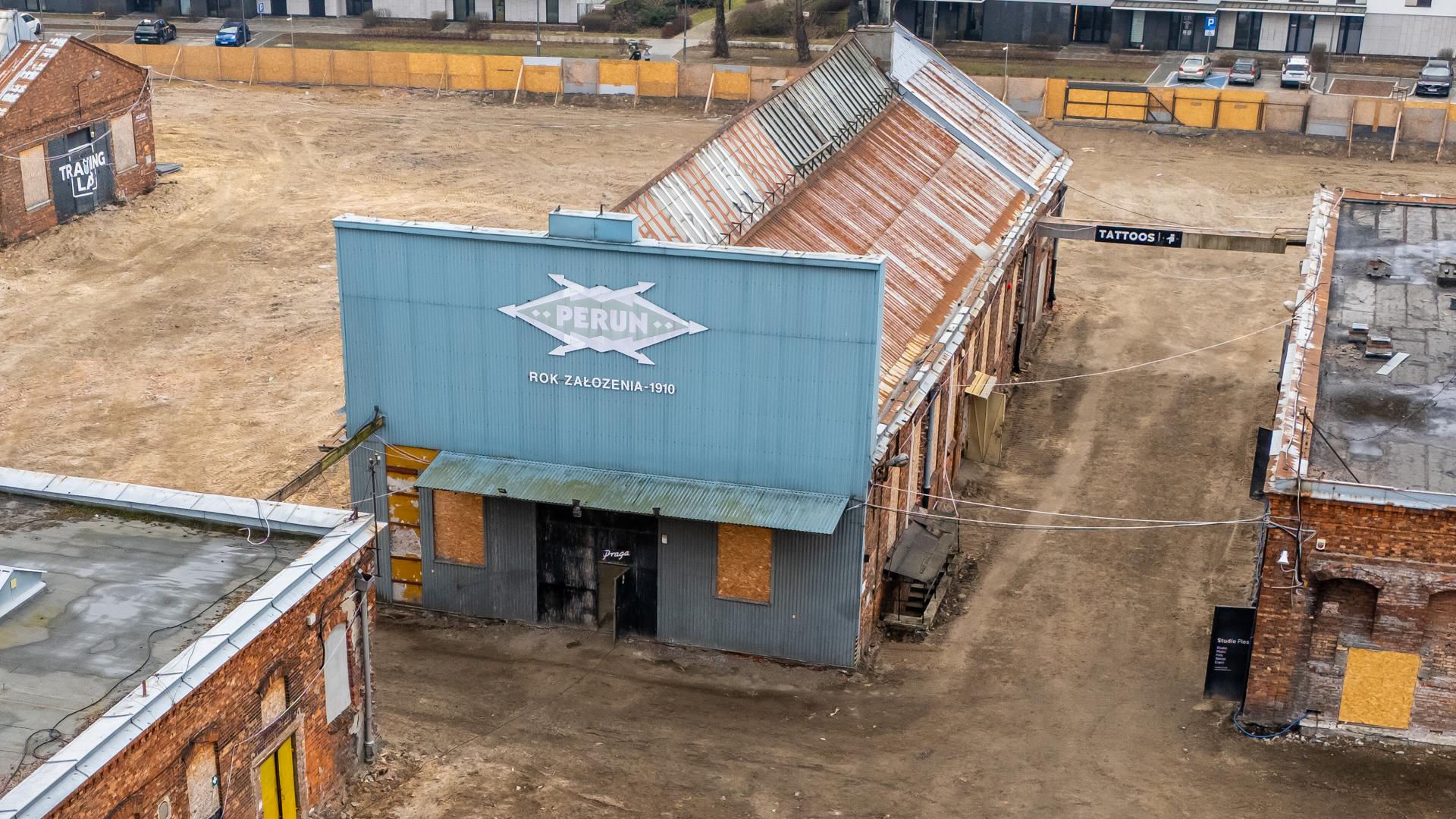 Pozostałości fabryki Perun na Kamionku w Warszawie
