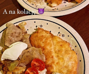 Justyna Żyła i pierogi z kotletem