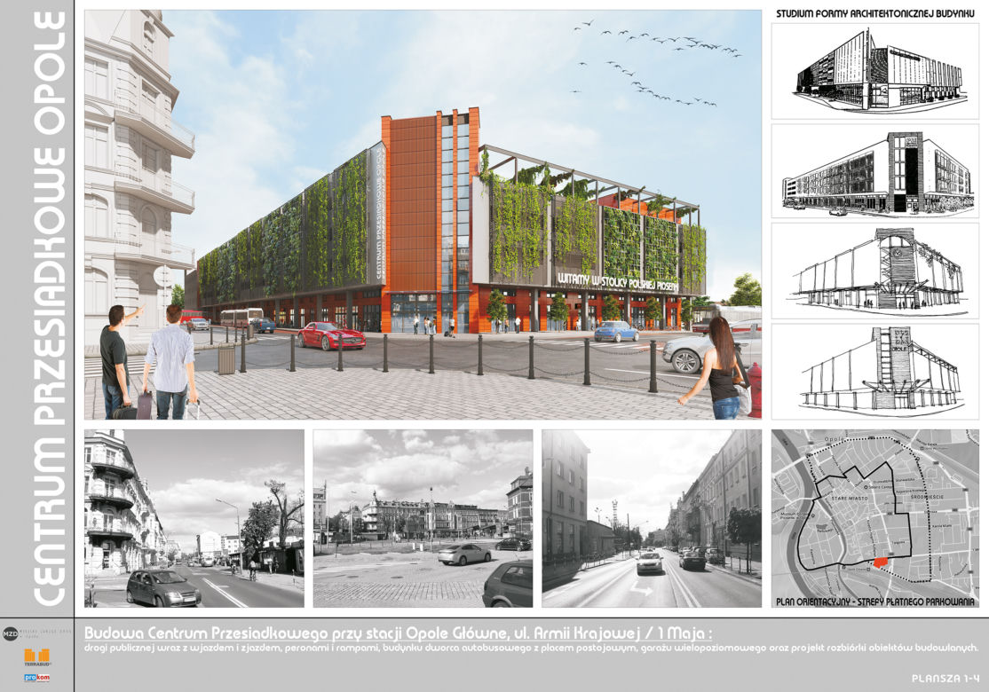 Opole. Tak będzie wyglądało centrum miasta w 2022 roku! Centrum Przesiadkowe Opole Główne [WIZUALIZACJA]