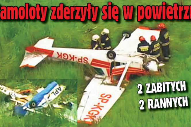 Samoloty zderzyły się w powietrzu