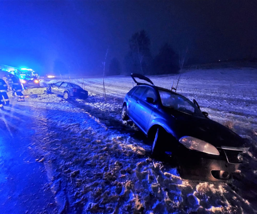 Szklanka na drodze, karambol na trasie Iława-Susz