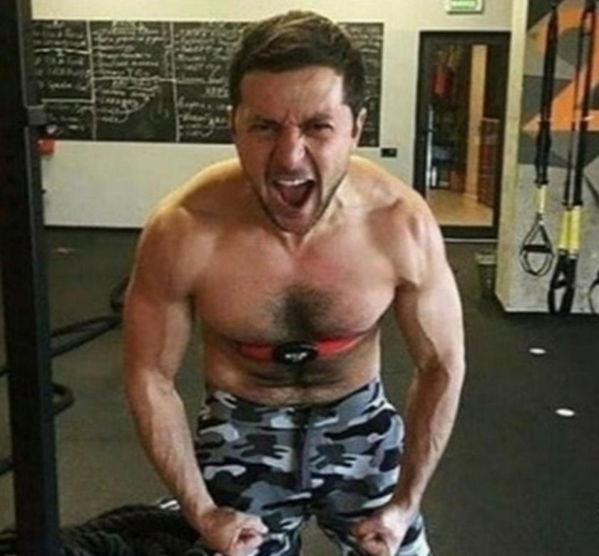 Wołodymyr Zełeński dba o formę