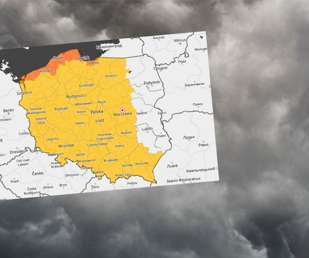 Alert RCB dla 14 województw! Potężna wichura i burze jeszcze tej nocy [20 - 21.02.2022]