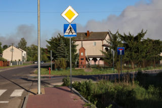 Pożar w powiecie wołomińskim