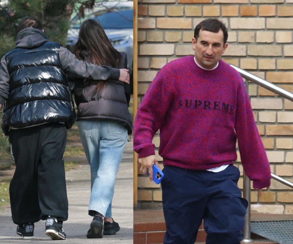 Michał Koterski z dziewczyną na spacerze