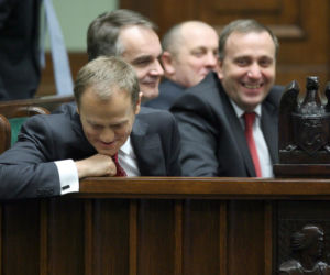 Donald Tusk i Grzegorz Schetyna