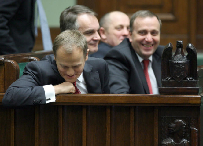 Donald Tusk i Grzegorz Schetyna