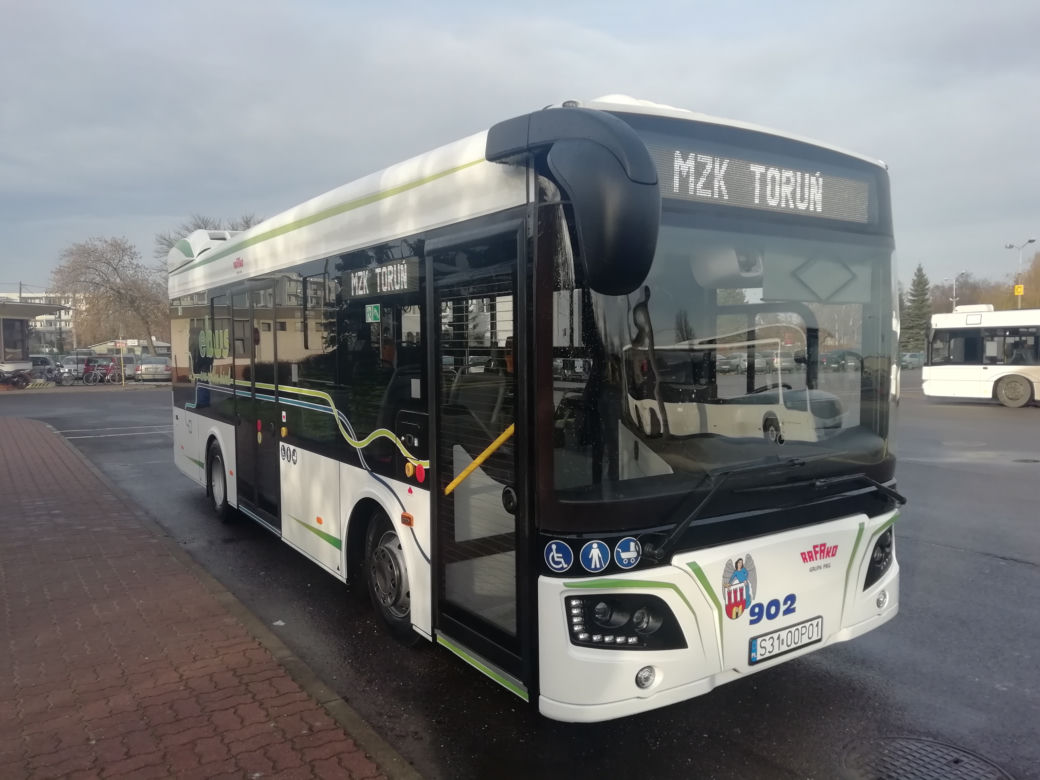 MZK w Toruniu testuje zupełnie nowy autobus! Nowatorskie rozwiązania!