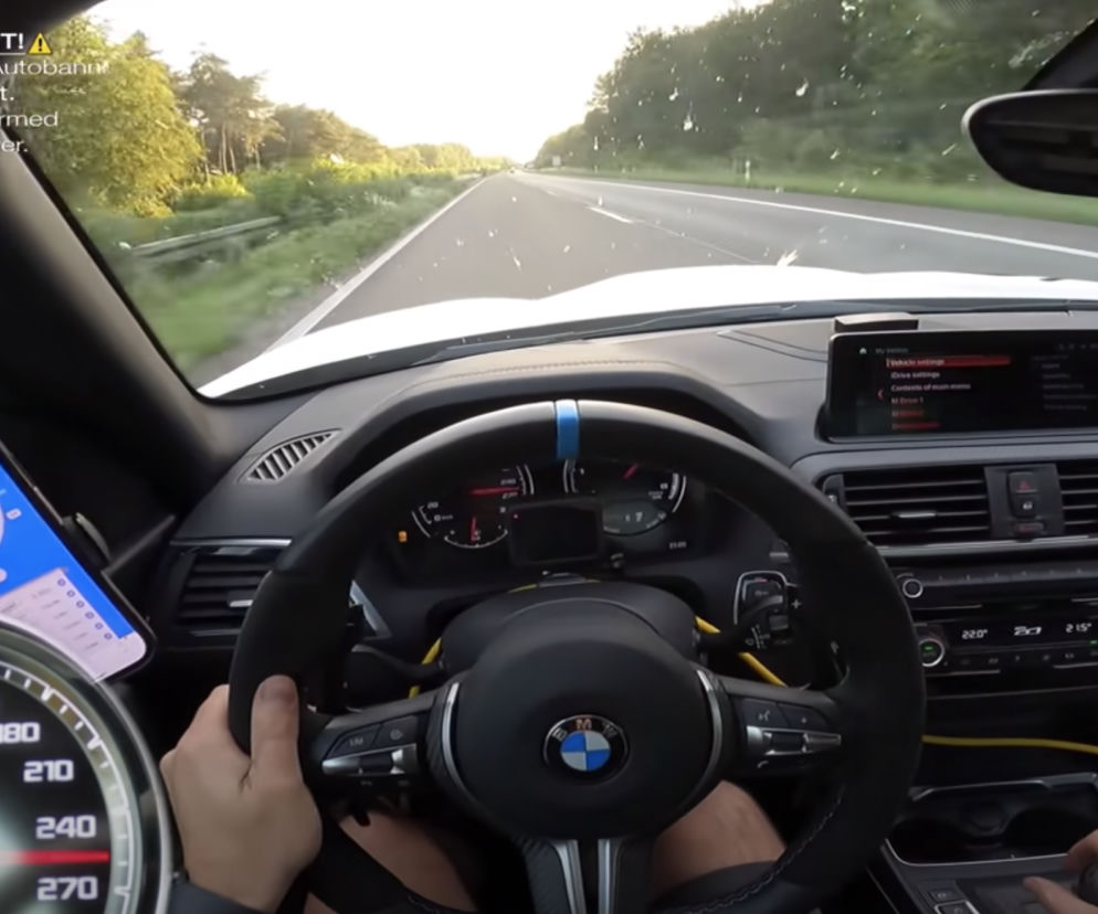 Rozpędził BMW M2 do 300 km/h