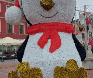 Bajkowa instalacja przed zamojski ratuszem