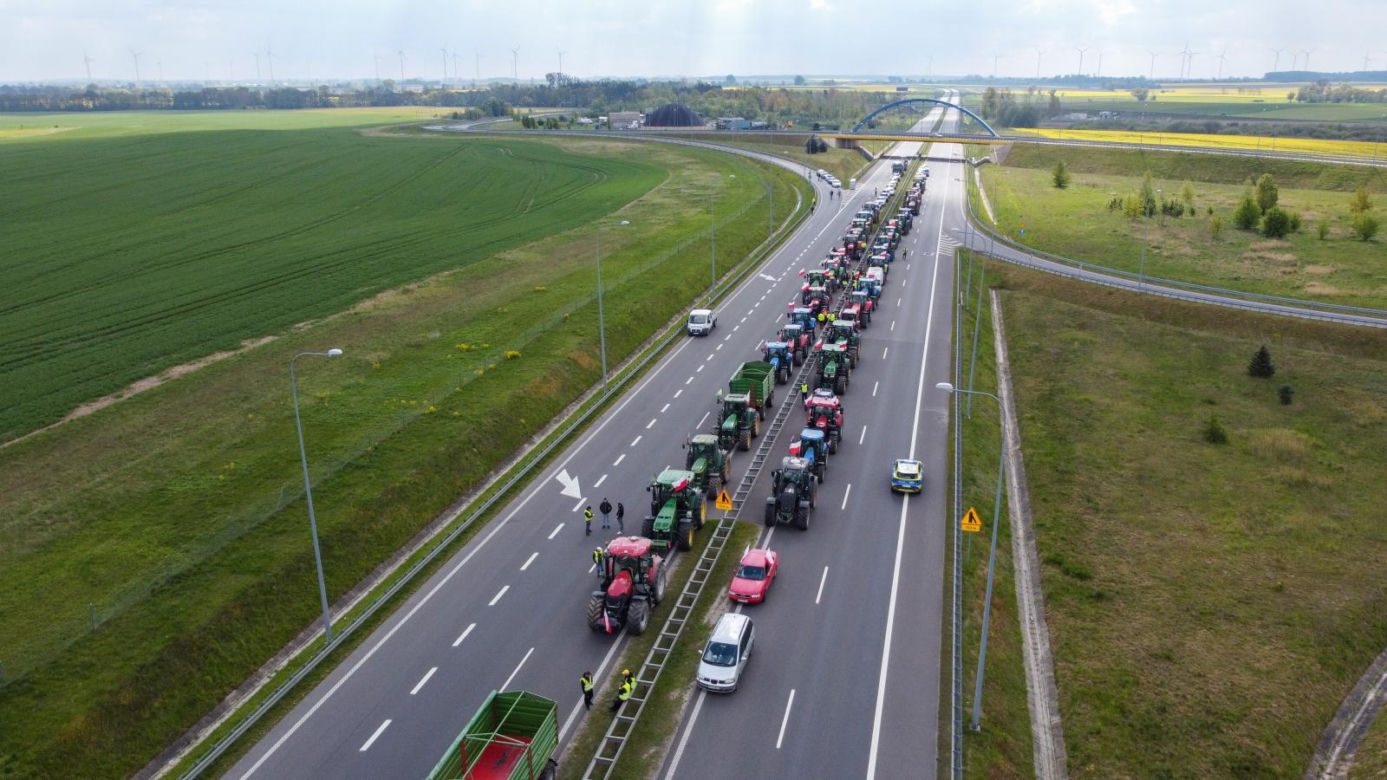 Protest rolników S3 Pyrzyce