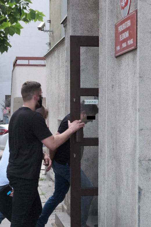 Został doprowadzony do prokuratury i przez kilka godzin przesłuchiwany