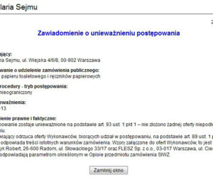 Sejm odrzucił przetarg na papier toaletowy
