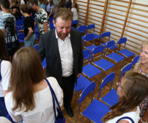 Minister Szumowski spotkał się z uczniami klasy VII