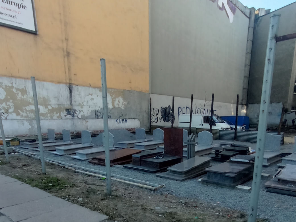Wystawa nagrobków w centrum Szczecina