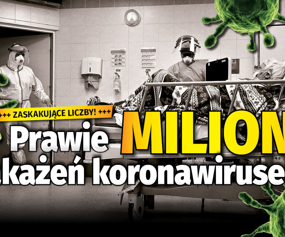 Prawie milion zakażeń koronawirusem
