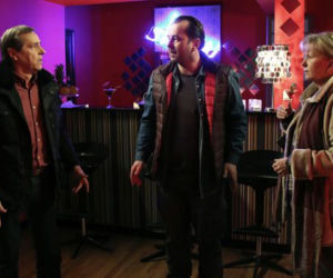 Barwy szczęścia. Zenek Grzelak (Jan Pęczek), Basia (Sławomira Łozińska), Borys (Jakub Wieczorek)